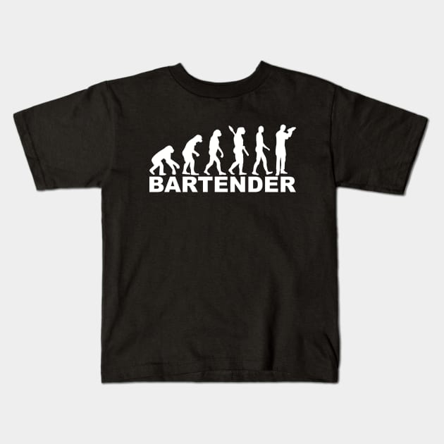 Bartender evolution Kids T-Shirt by Designzz